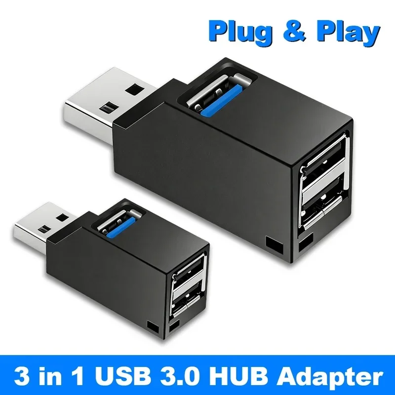 1/2/3pcs 3-in-1 USB HUB USB 3.0 Adapter USB Docking Station USB Splitter Extender OTG Adapter 5Gbps High Speed for PC Laptop