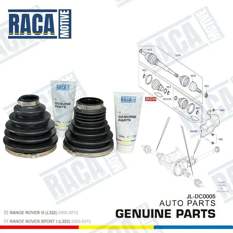 Kit Boot Depan Driveshaft untuk Land Rover Discovery 3 4 Range Rover Sport TDR000120 TDR000120SK