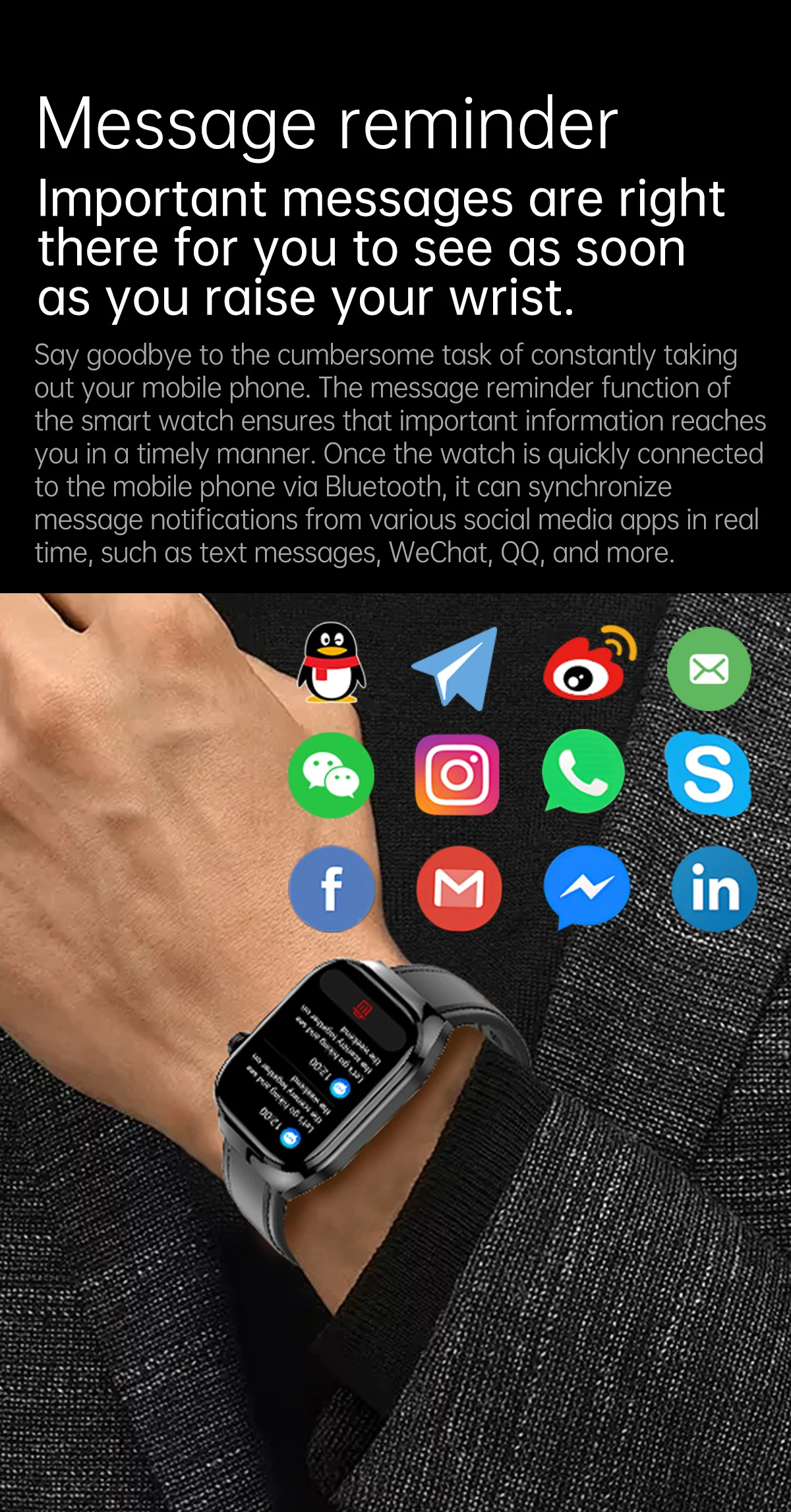 Marsyu Herren EKG+PPG Fünf-Organen-Gesundheitsdiagnose Smartwatch Harnsäure Blutfette Blutdruck Temperatur Herzfrequenz Smartwatches – Detail 15