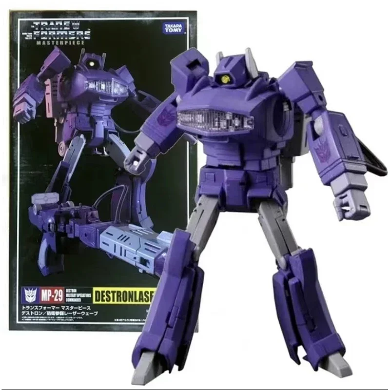 Transformacja MP Series MP-29 MP-29 Master G1 Shockwave Destronlaserwave Figurka Robot Zabawka Prezent Oryginalne pudełko