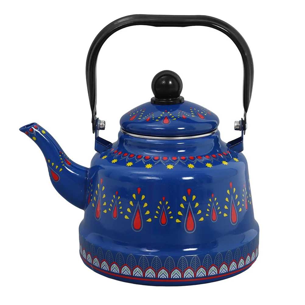 

Enamel Tea Kettle 1.7L Vintage Coffee Kettle Stovetop Fast Boiling Retro Cute Teapot Kitchen Camping Teapot Tea Kettles