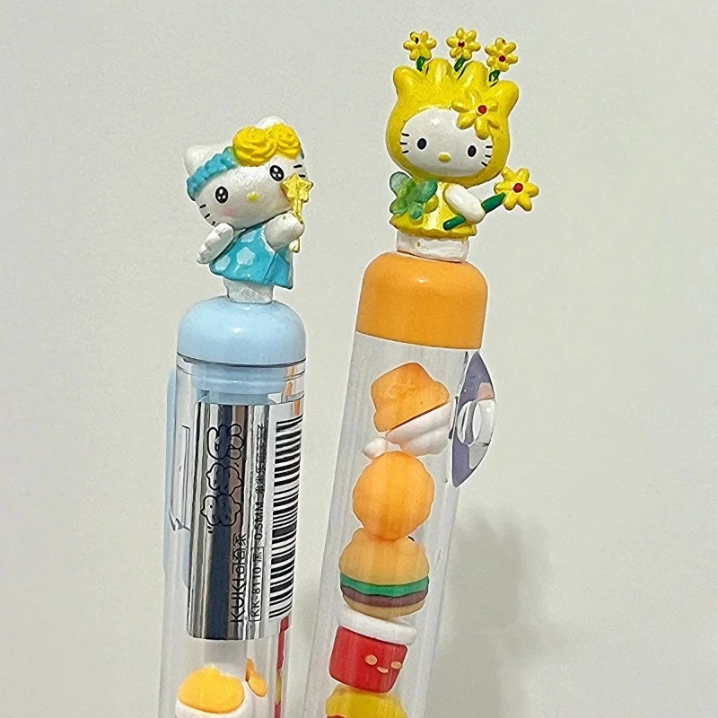 サンリオハローキティ DIY ビーズペン漫画かわいいメロディゲルペン 0.5 ミリメートル黒インクオフィス学校筆記具学生文具