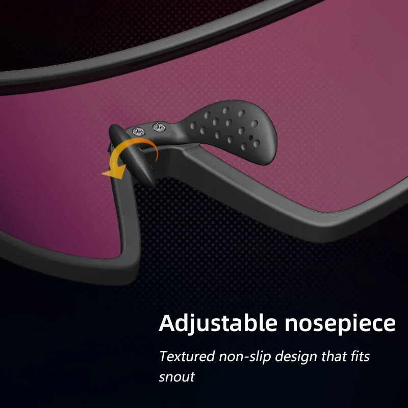 Kacamata Hitam Olahraga Pria UV400 Kacamata Bersepeda Kacamata Sepeda Berkemah Siklus Lari Kacamata Luar Ruangan MTB Sepeda Berburu Wanita