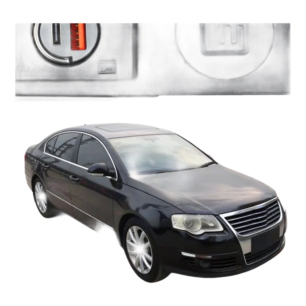 12V Charger Socket USB Car Charger LED Voltage Display Built-in Fuse Protection No Lid Interference Easy Installation