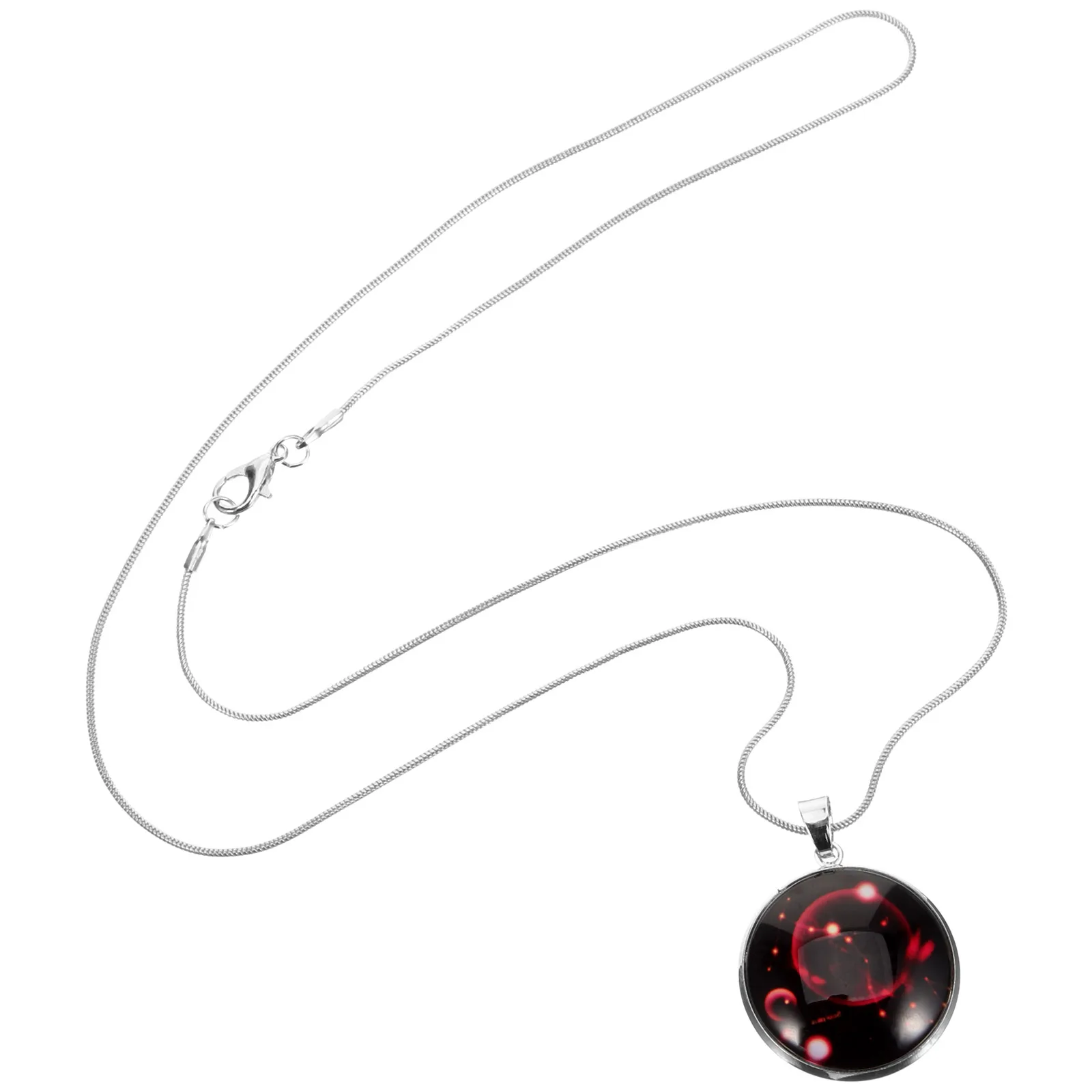 

Pendant Necklace Glow In The Alloy Silver Plated Charm 3.2Cm Picture Of Scorpio For Gift