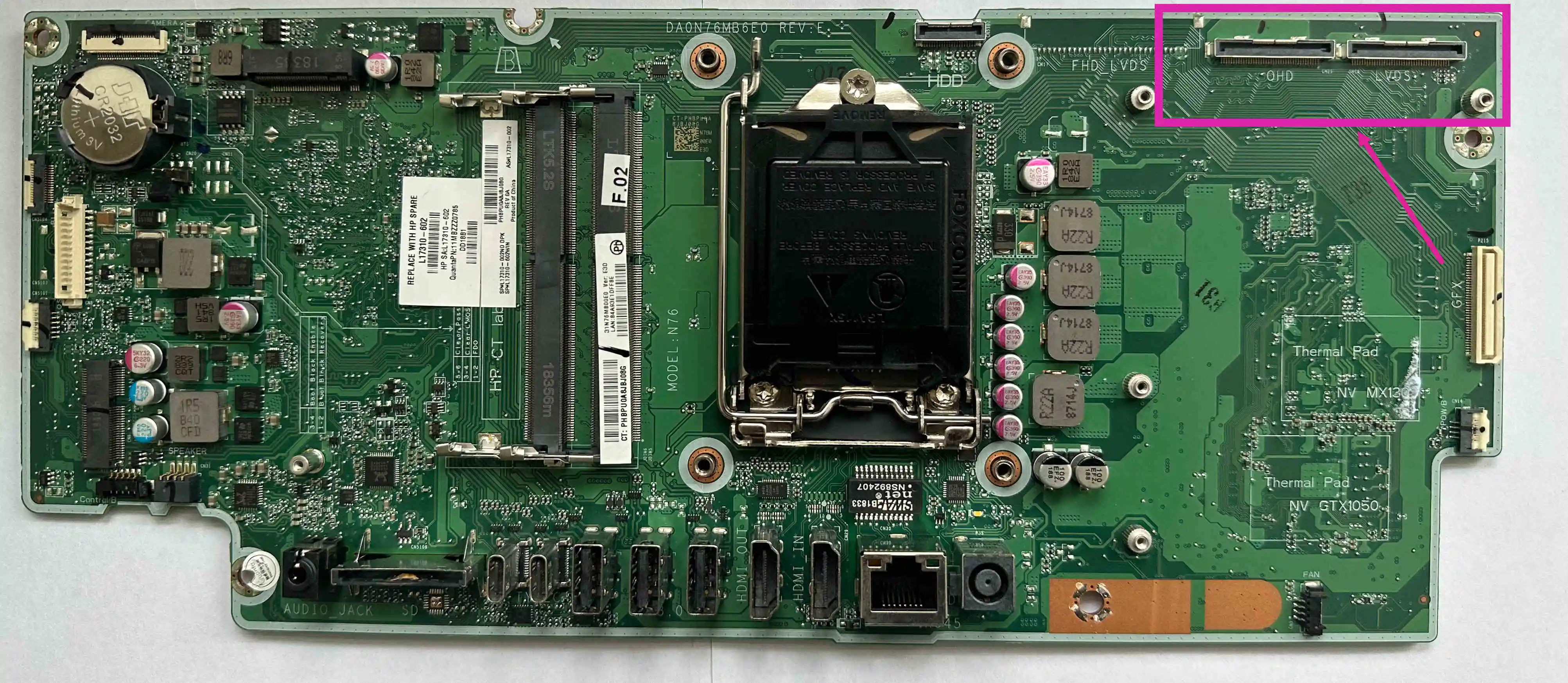 NEW For HP Pavilion 24-XA 27-XA Motherboard L17310-002 L17310-602 DA0N76MB6E0