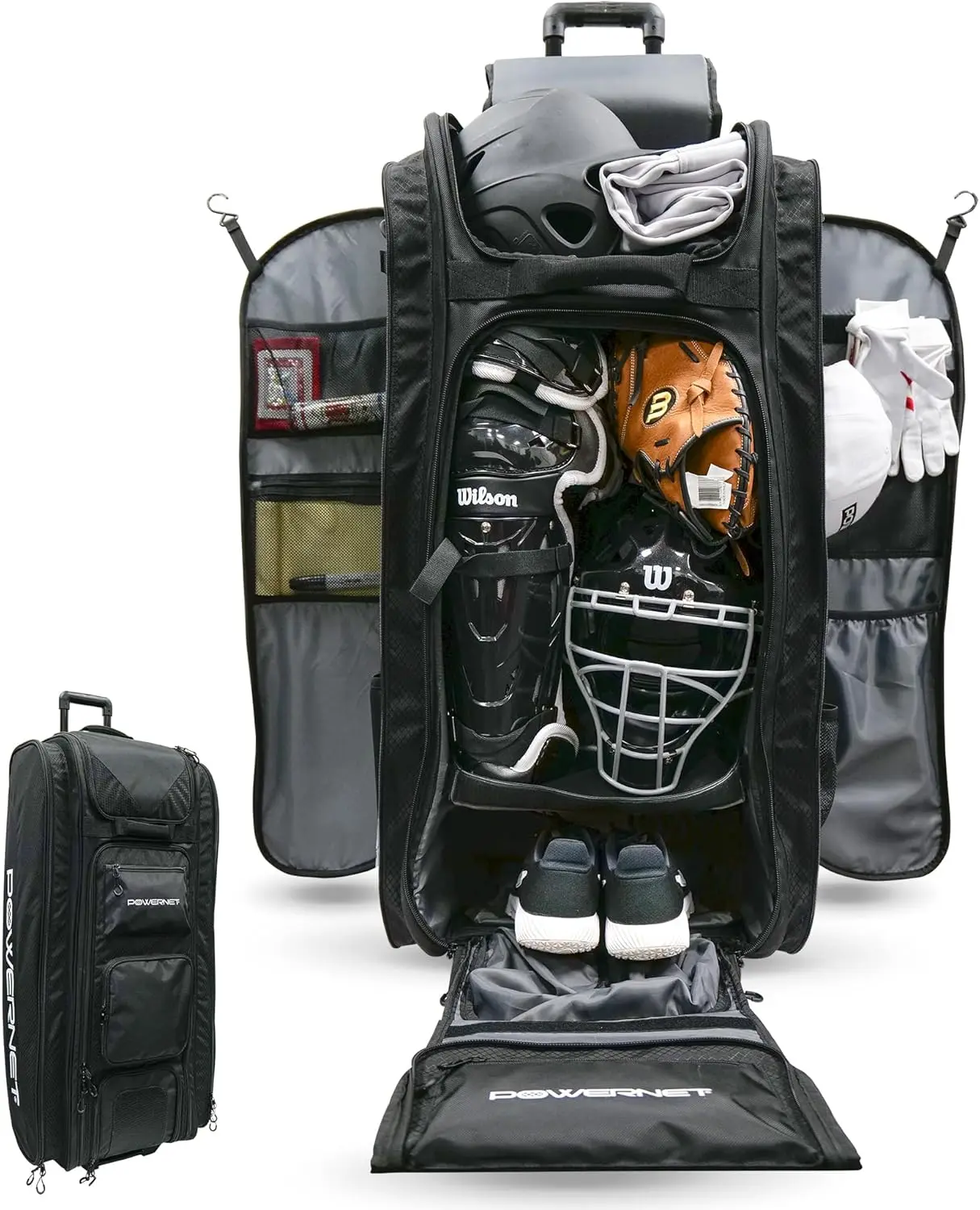 Bag, Travel Bag for Softball Baseball Accessories & Baseball Gear, Fits Baseball Glove, Bat, Helmet, Batting G