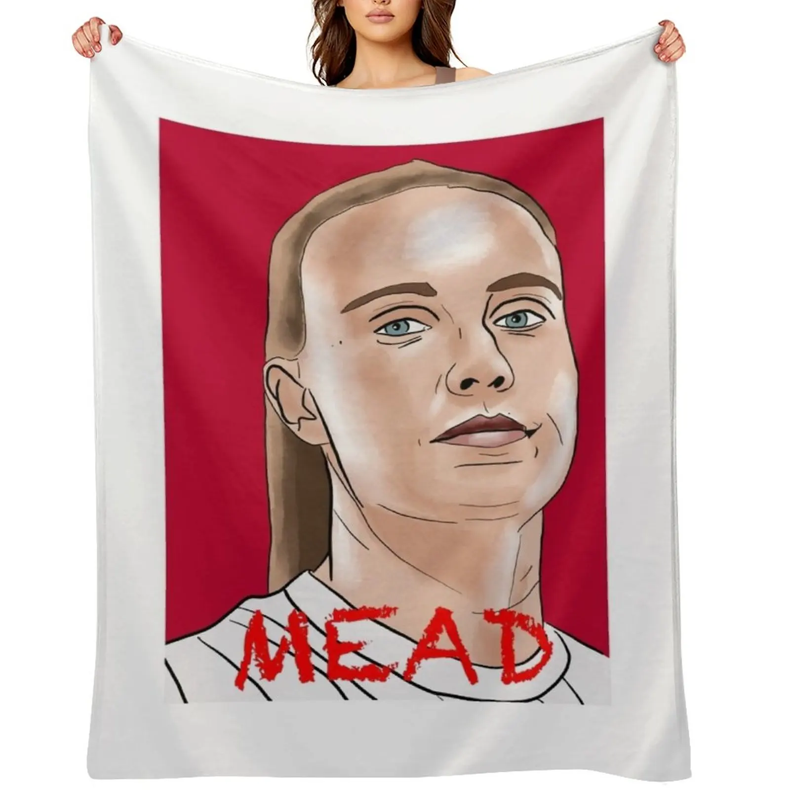 

Beth Mead portrait Throw Blanket Soft Plush Plaid Stuffeds heavy to sleep Travel Blankets