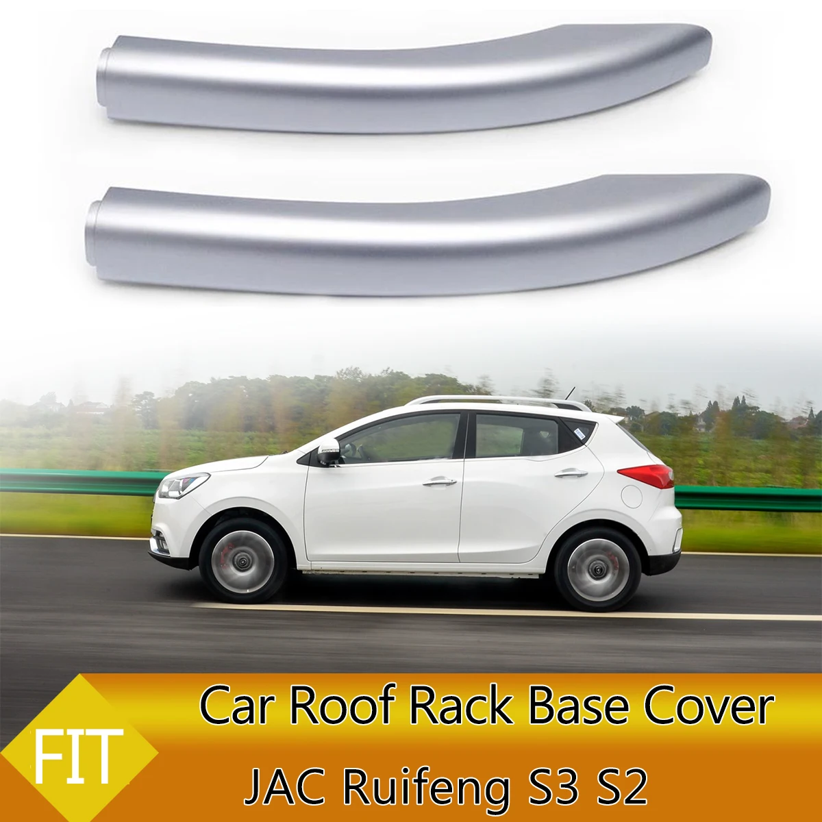 Roof Rack Cover Front Rear Left Right Roof Luggage Bar Rail End Shell Plasitc Cover Replacement For JAC Ruifeng S3 S2