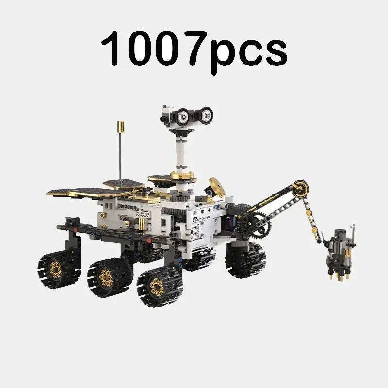 Nuevo 1007 Uds. MOC eléctrico Mars exploración Rover bloques de construcción montaje ladrillos modelo juguetes para niños juegos de regalo de Navidad