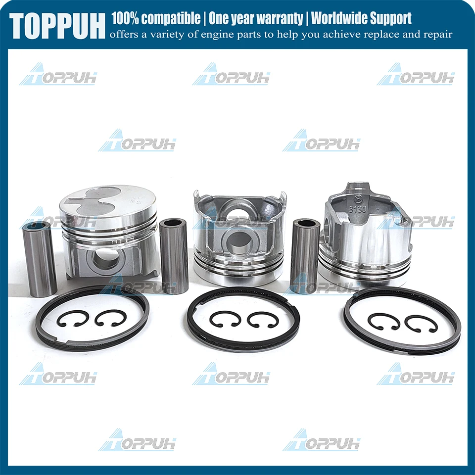 New 403D-11 New 3 set STD piston & ring for Perkins 403D-11 Engine - view 3