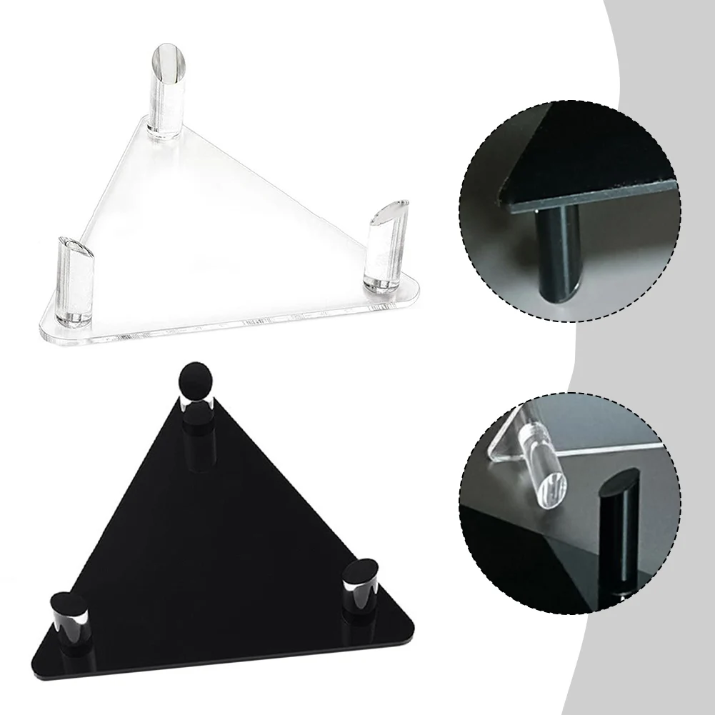 Suporte de bola de acrílico perfeito para exibir design elegante cabe na maioria das bolas com altura de 3,7 cm e acabamento transparente