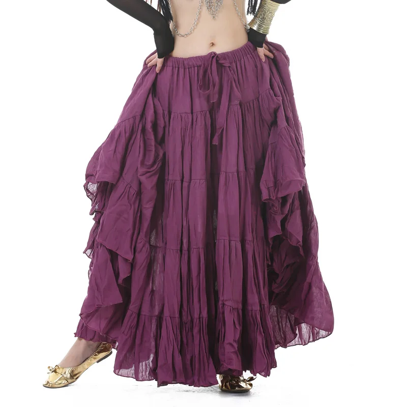 

16-метровая юбка для племенного танца, большая распашная юбка для танца живота для женщин, сценическое шоу для выступлений