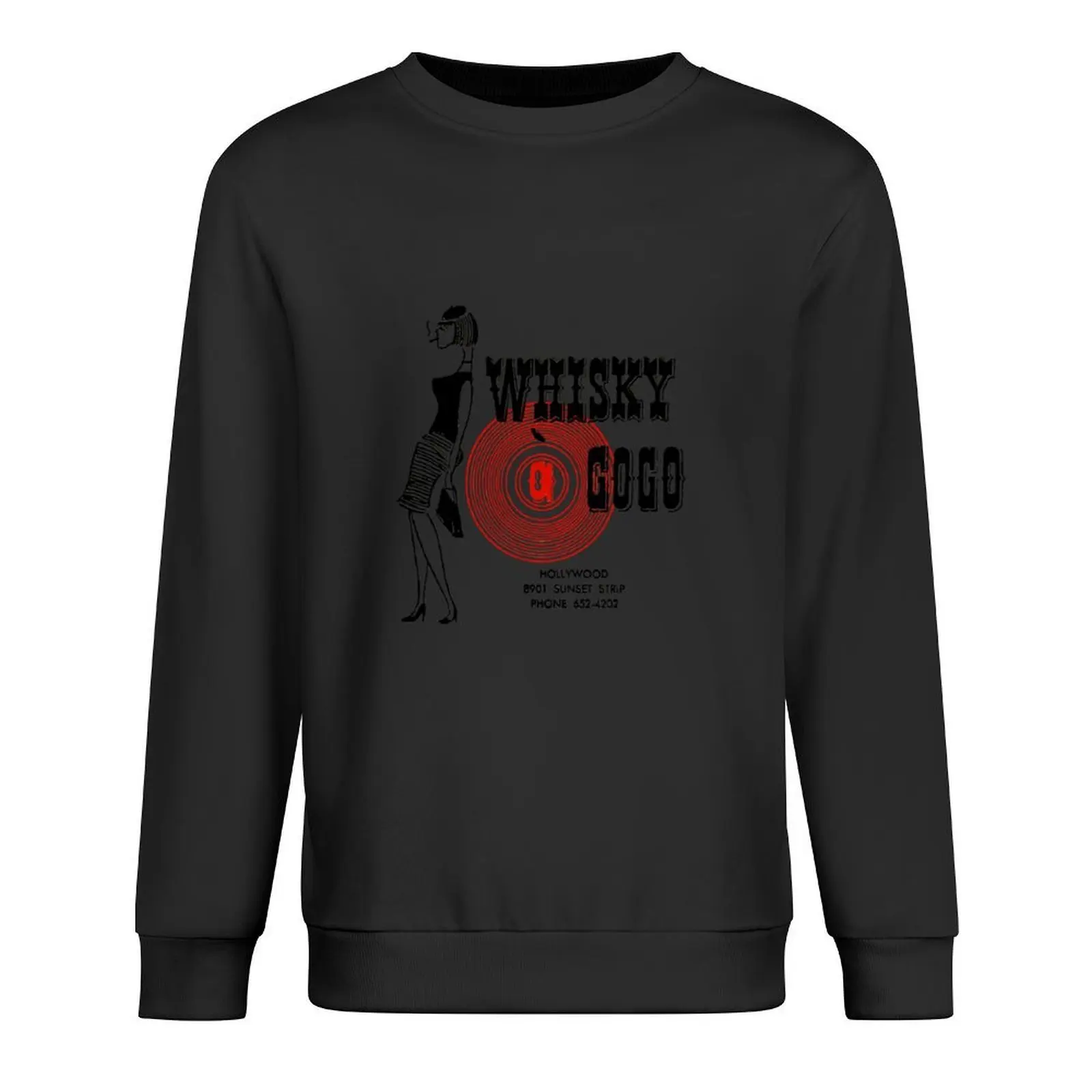 

Whisky A Go-Go Vintage Poster RestorationDigital PaintingRetro BandGig Poster Classic T-Shi Pullover