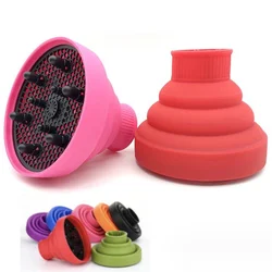 Strumento da salone nero rosa universale in Silicone per asciugacapelli copertura regolabile resistente alla temperatura disperdente asciugacapelli