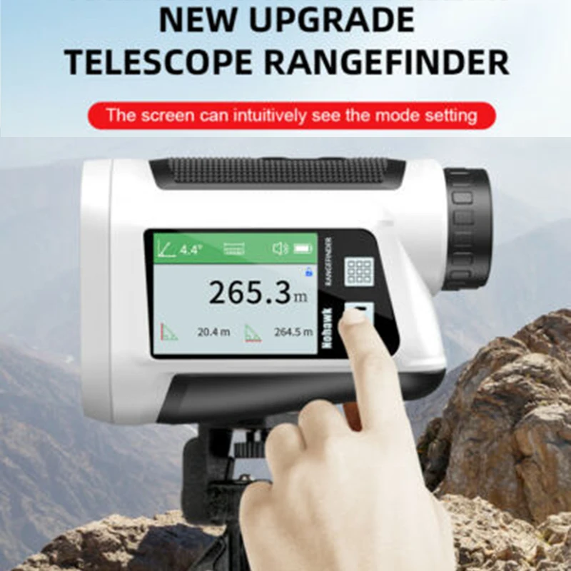 Imagem -03 - Golf Laser Rangefinder Laser Range Finder Medidor Quintal pé Unidade de Medição para Caça ao ar Livre Inclinação Velocidade Medidor Distância 1000m