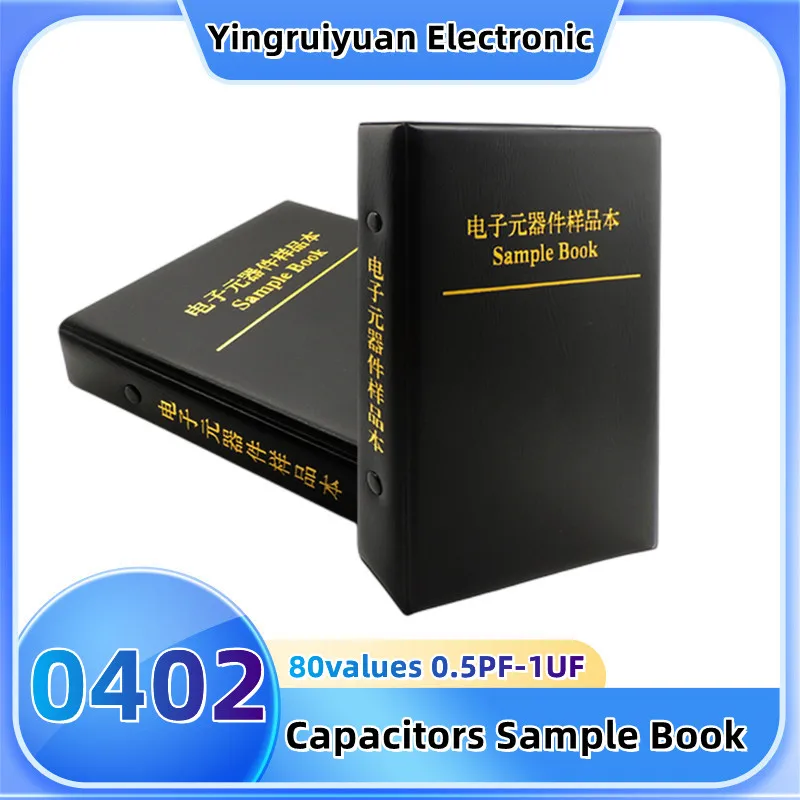 

0402 SMD Capacitor Sample Chip Kit Book 80Values 50 Pcs 0.5PF-1UF