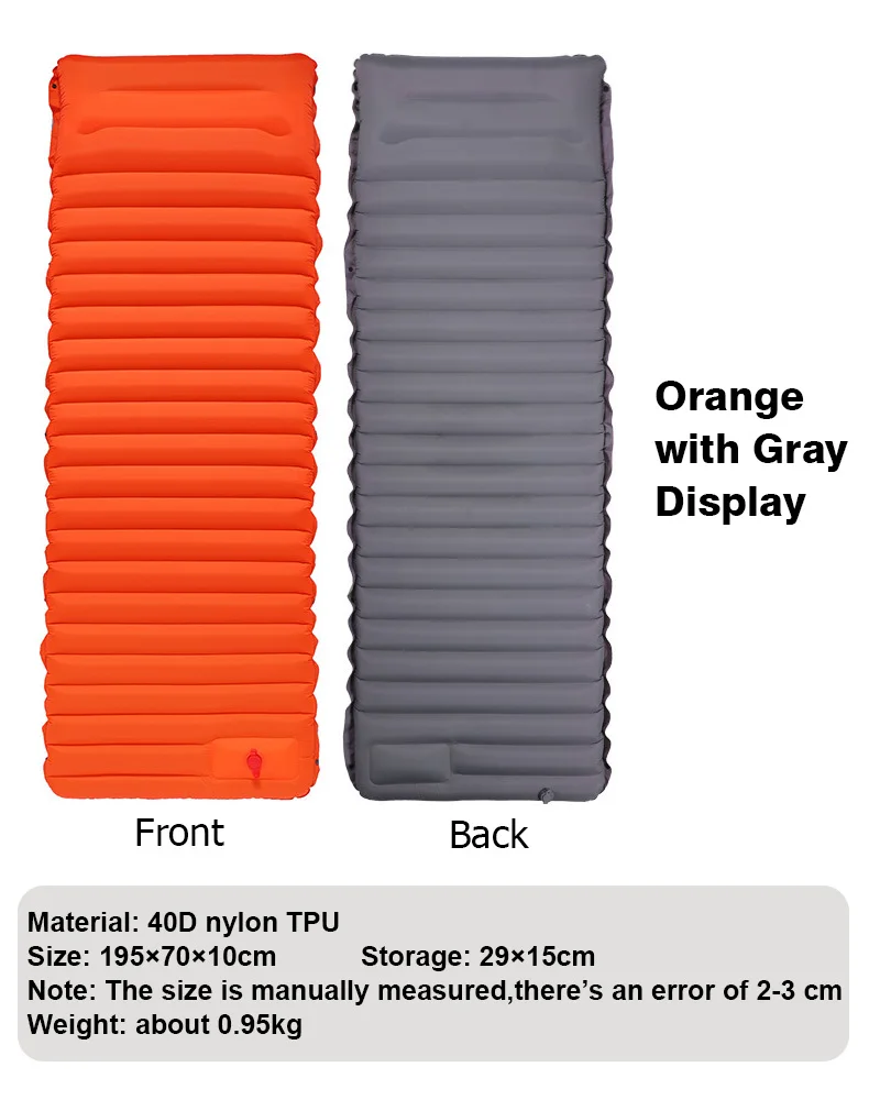 Ultralight Self-inflating Air Mattress Widen Sleeping Pad Splicing Inflatable Bed Beach Picnic Mat Camping Tent Air Cushion