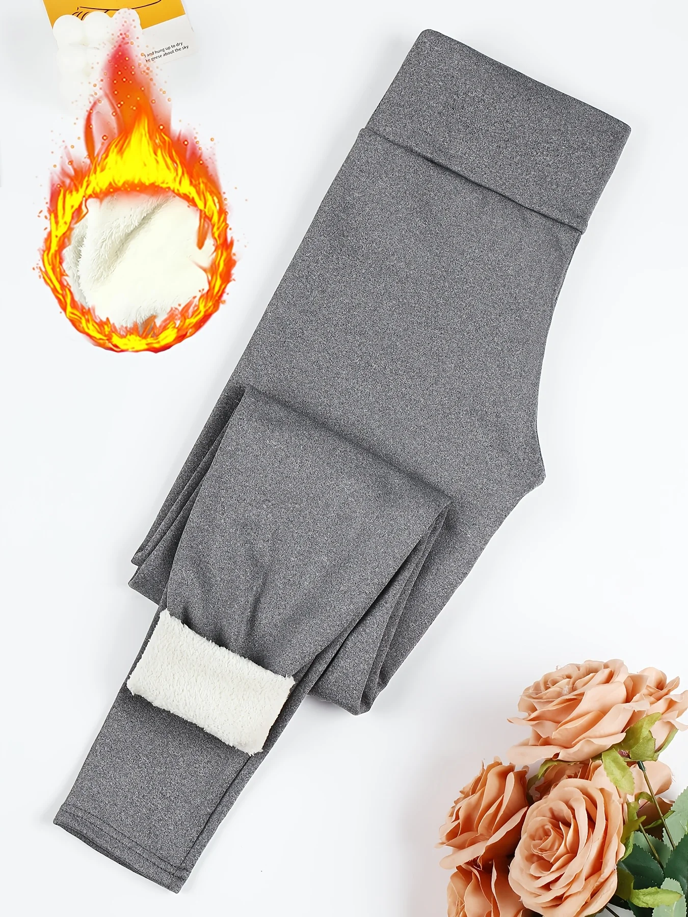 

Winter Women's Fleece Lined Thermal Velvet Leggings Slimming High Waist Super Warm Trousers For Cold Weather