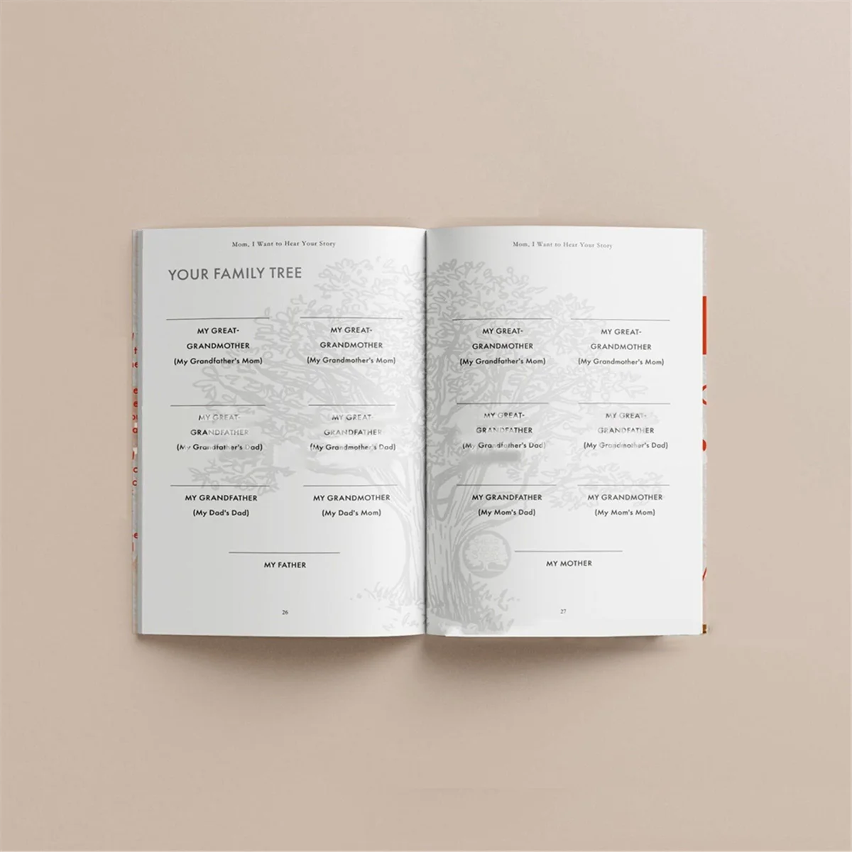 T88C Mom I Want to Hear Your Story Journal A Mother'S Guided Journal หนังสือวารสารอเนกประสงค์สมุดบันทึกแบบพกพาผู้ปกครอง