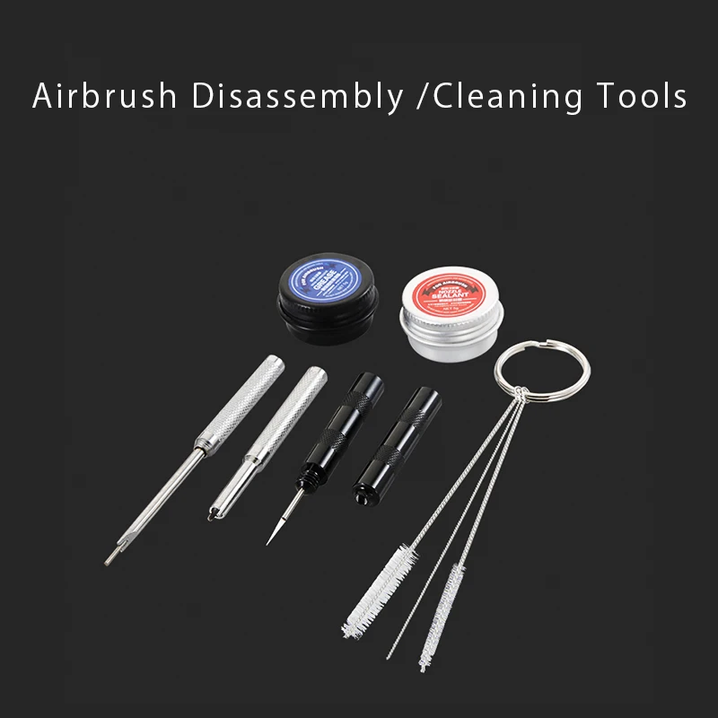 

Airbrush Gun Spray Pen Disassembly Cleaning Maintenance Tool Kit Scale Tank Model Kit Anime SciFi DIY Doll Coloring Paint Tool