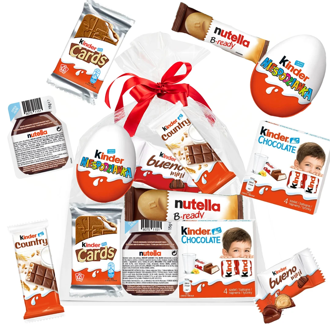 PACZKA MIKOŁAJKOWA słodycze dla dzieci BOX SŁODYCZY KINDER