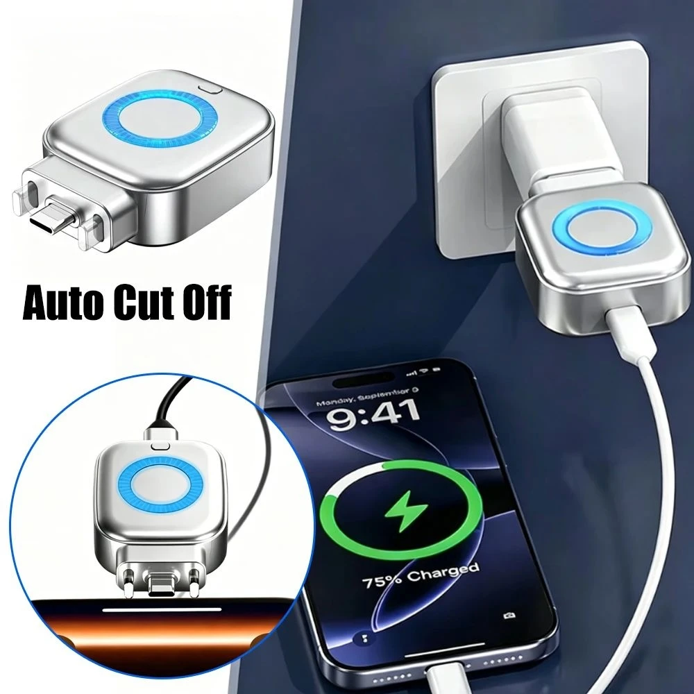140W PD Fast Charging Auto Powe-Off Protection Type-C Charger Connector RGB Light Overcharge Prevention for Phone