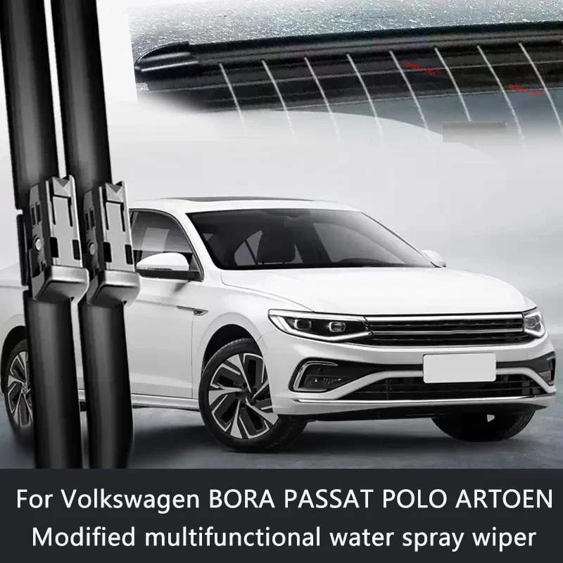 Limpiaparabrisas de pulverización de agua para limpieza de parabrisas de coche, accesorio para Volkswagen BORA PASSAT POLO ARTOEN