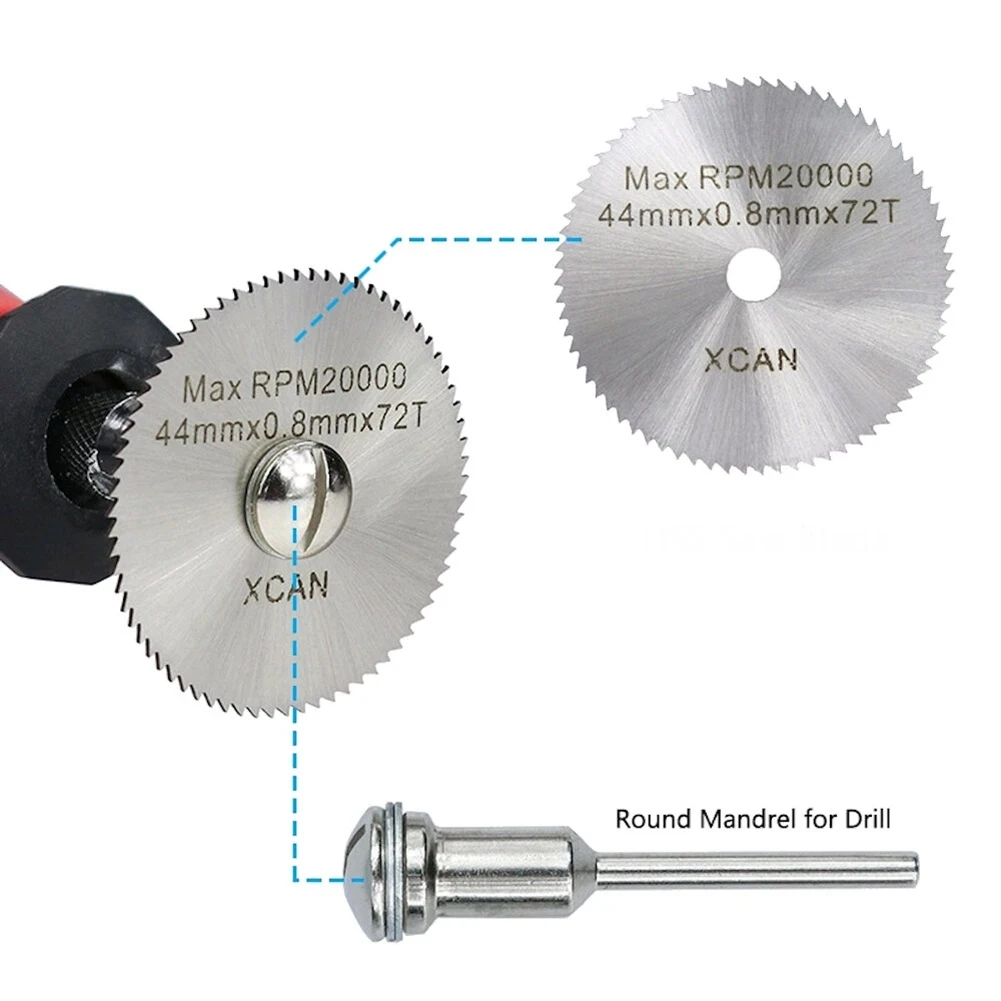 45Pcs Diamond Engraving Accessories Set HSS Circular Saw Blade Set Routing Bit for Dremel Drill Bit Rotary Accessories