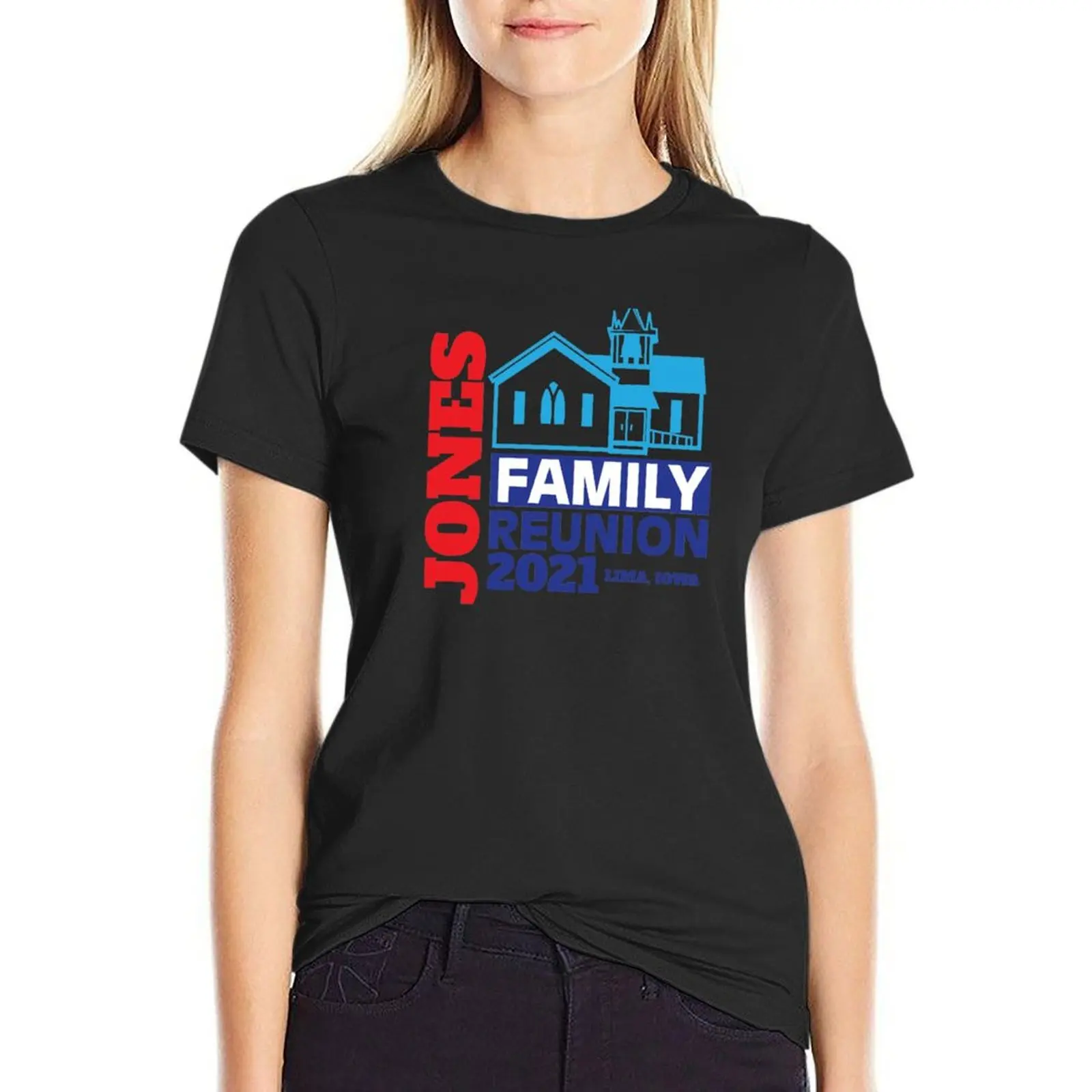 Jones Family Reunion 2021 at Lima T-Shirt Blouse graphics Women's tee shirt