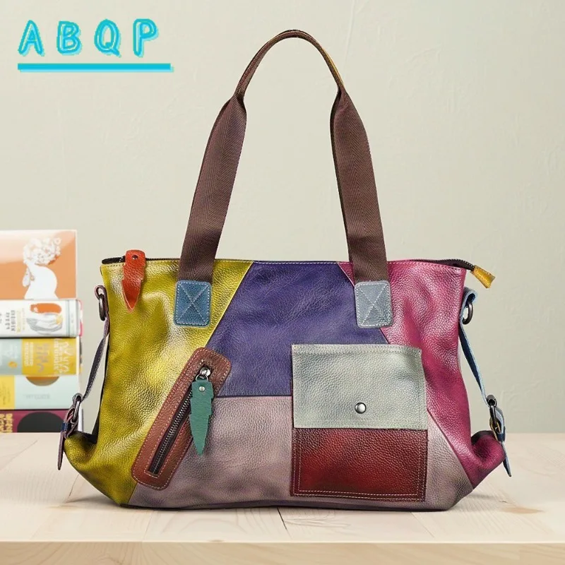 

ABQP New Women's Shoulder Bag Luxury Brand Colorful Women's Shoulder Crossbody Bag Fashion Casual Women's Bag Large Capacity
