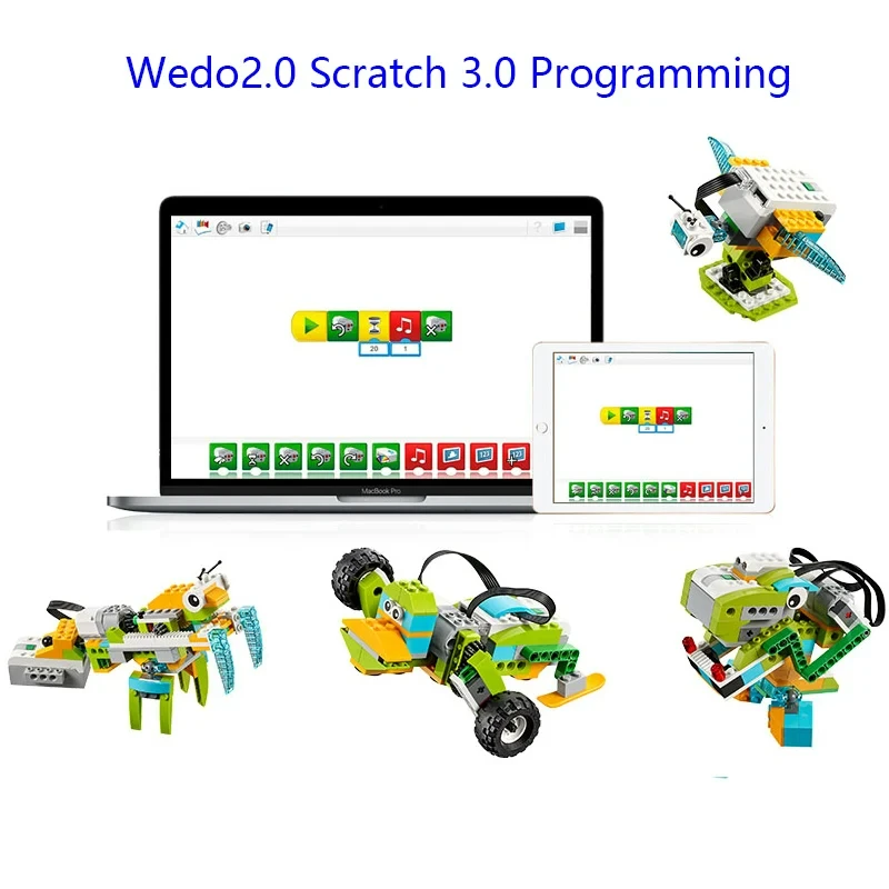 2022 New High-Tech Wedo 3.0 Robotics Construction Set Building Blocks Compatible with Logoes Wedo 2.0 Educational Diy Brick Toys