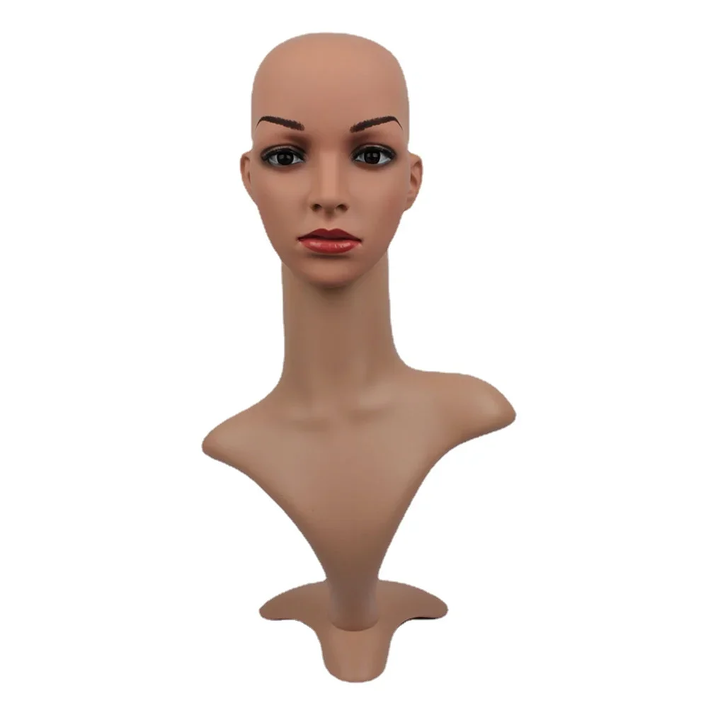 Simulation Female Mannequin Dummy Head Model for Wigs Hat Display