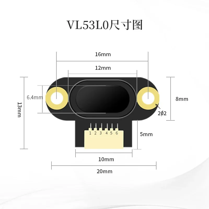 Laser Ranging Vl53l0 Sensor Vl53l1 Distance Module TOF Flight Time TTL Serial Port