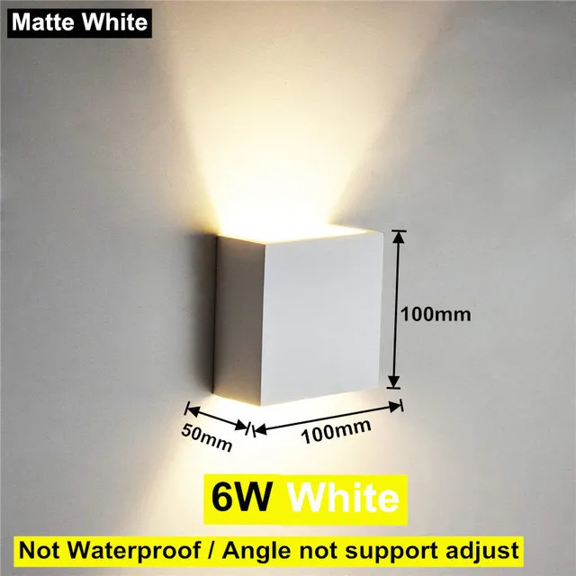 IP65 LED Waterdichte Wandlampen 12W Binnen Buiten Verstelbare Wandlamp Binnenplaats Veranda Woonkamer Gang Slaapkamer Wandkandelaar