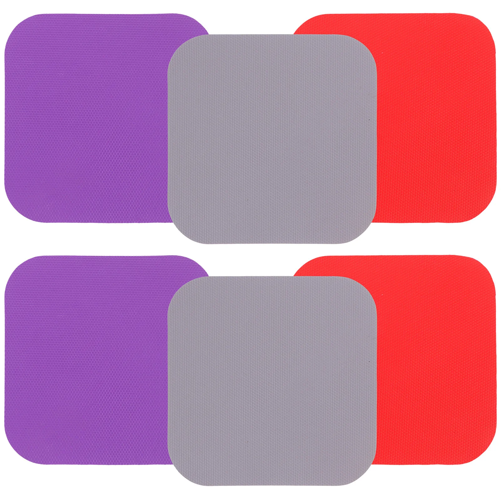 6 قطعة فتاحة جرة مطاطية وسادة القابض عدم الانزلاق غطاء زجاجة مربعة فتاحة حصيرة للمطبخ أدوات منزلية متعددة الاستخدام