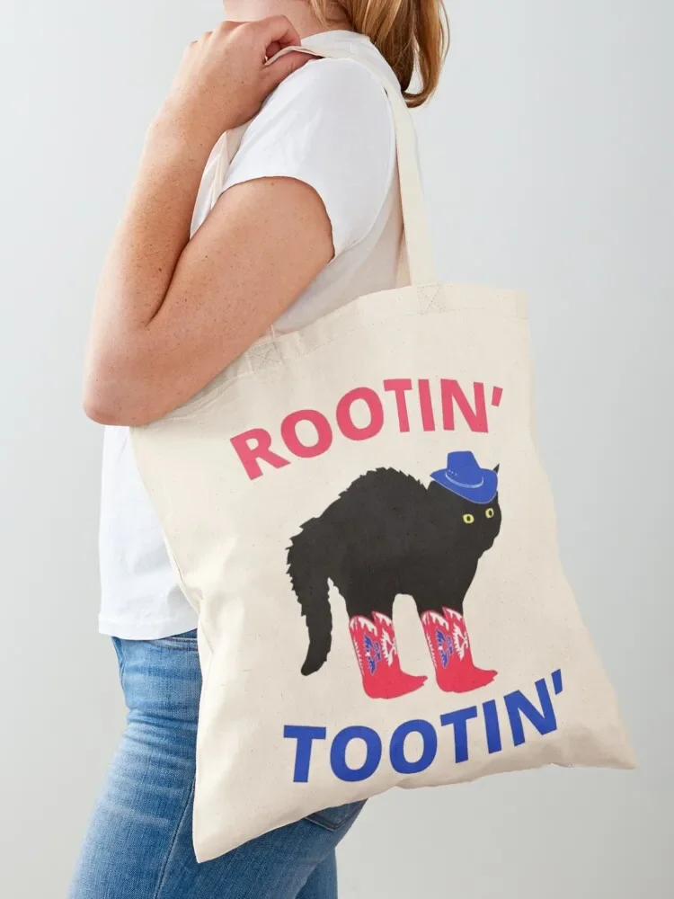 Rootin Tootin Cat Tote Bag sacs de shopping canvas bags bag luxury women