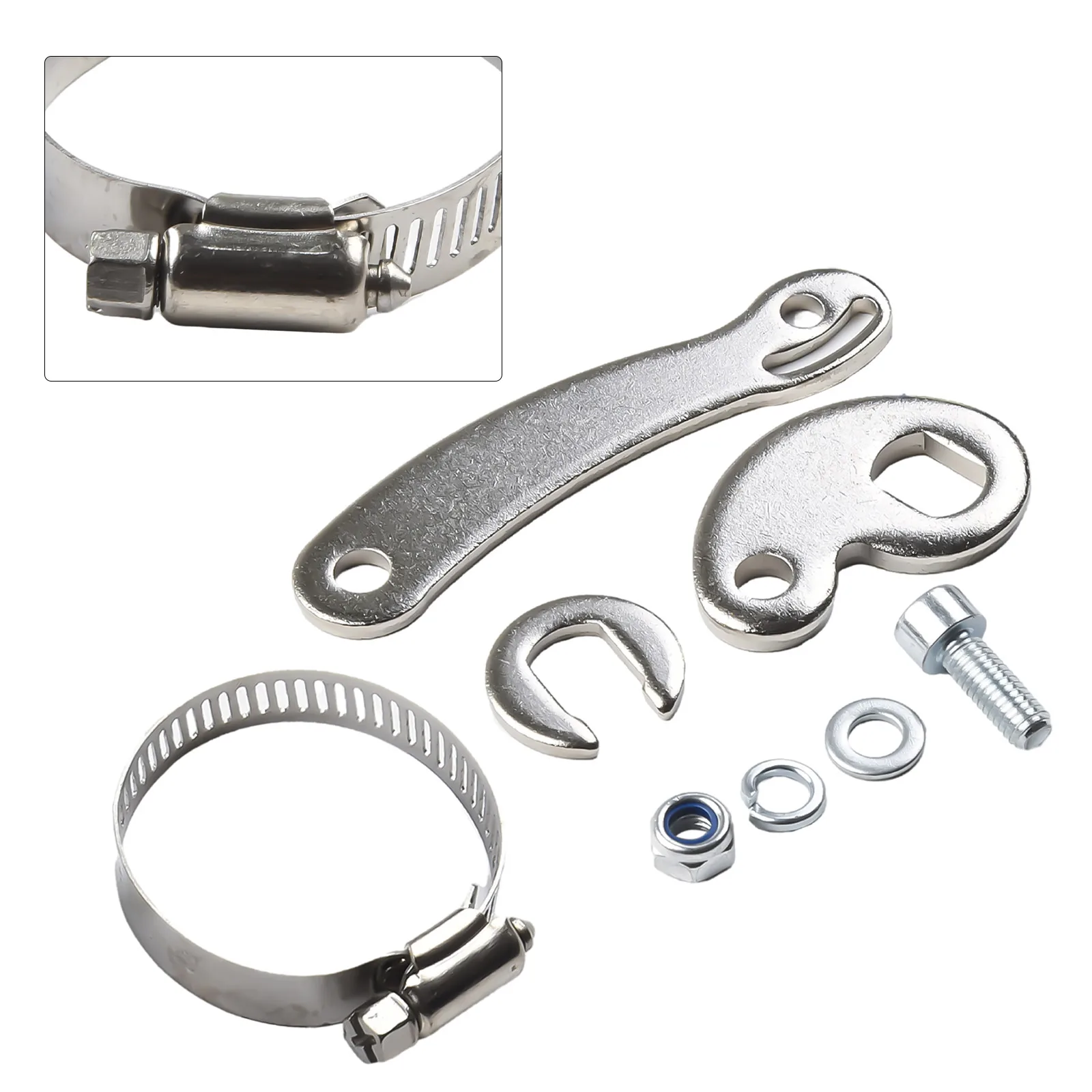 AliExpress TOOPRE Convenient New Torque Arm Versatile Practical To Use Replacement Silver 14 *10mm Steel 8Pcs/Set C-shaped Gasket
