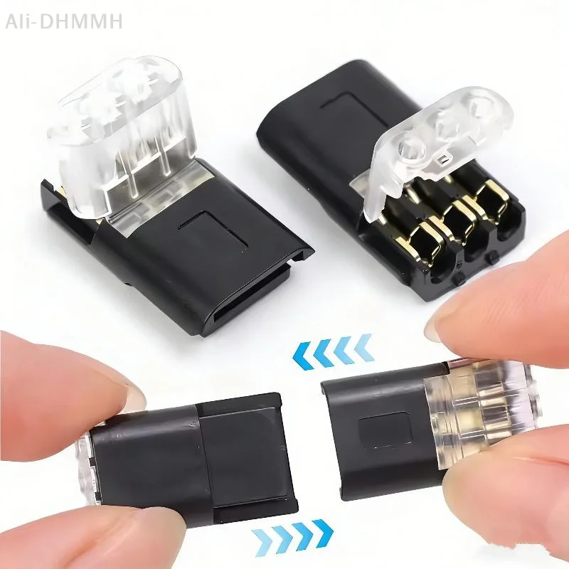 1/10Pcs Free Stripping Quick Cable Connectors D3 Electric Wire Connector 3 Line Interconnection Automotive Terminal Connector