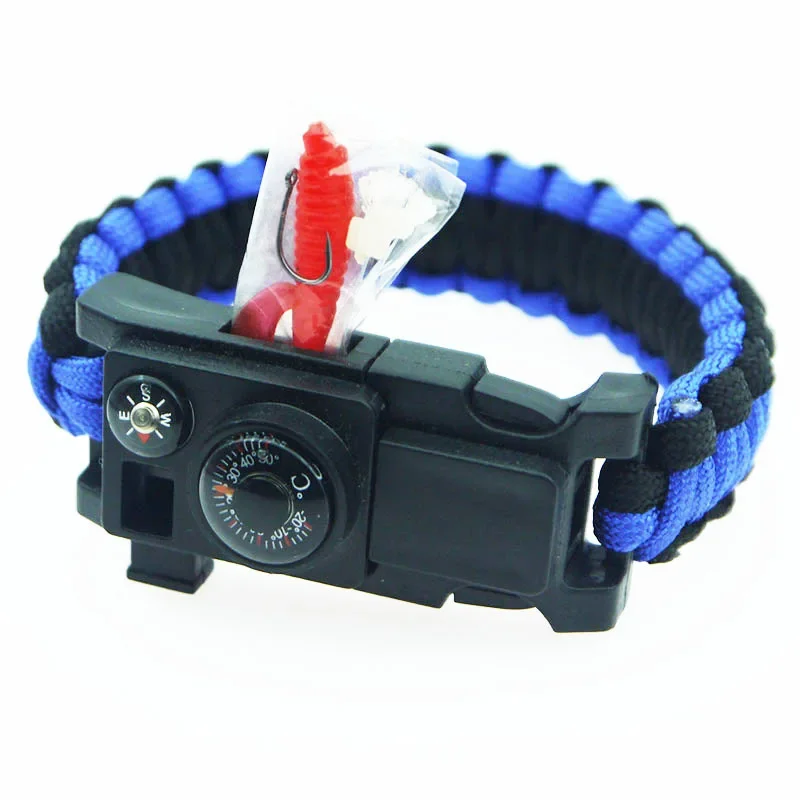 Outdoor Tactical Self-defense Paracord Bracelet Multi-functional Weaving Wristband Field Equipment For Special Forces