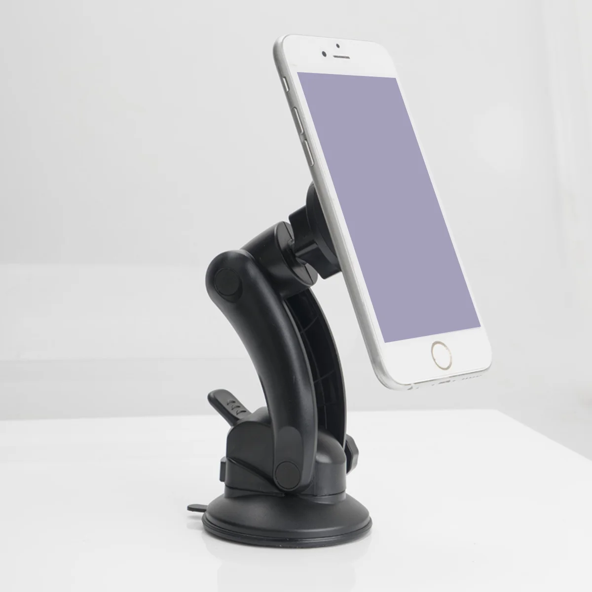 

Black Silicone Suction Cup Car Phone Holder 360 Rotatable Long Arm Vehicle Mounted Bracket for Dashboard Windshield Navigator