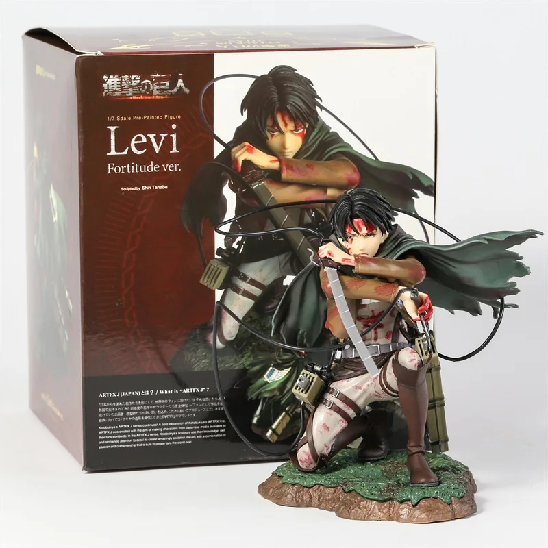 Levi Rivaille Ackerman Versión Fortitud. Figura a Escala 1/7, Modelo de Adorno de Escritorio, Juguete Coleccionable para Regalo