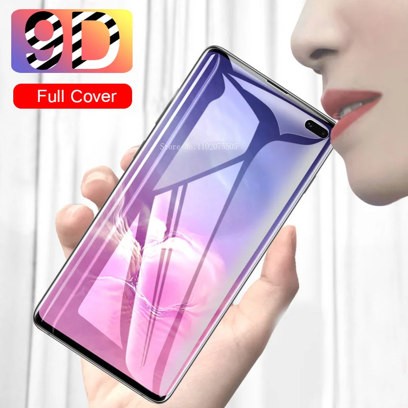 20D Full Curved Screen Protector For Samsung Galaxy S9 S10 S8 Plus Note 8 9 Tempered Glass For Samsung s10 5G Film Anti-Shatter