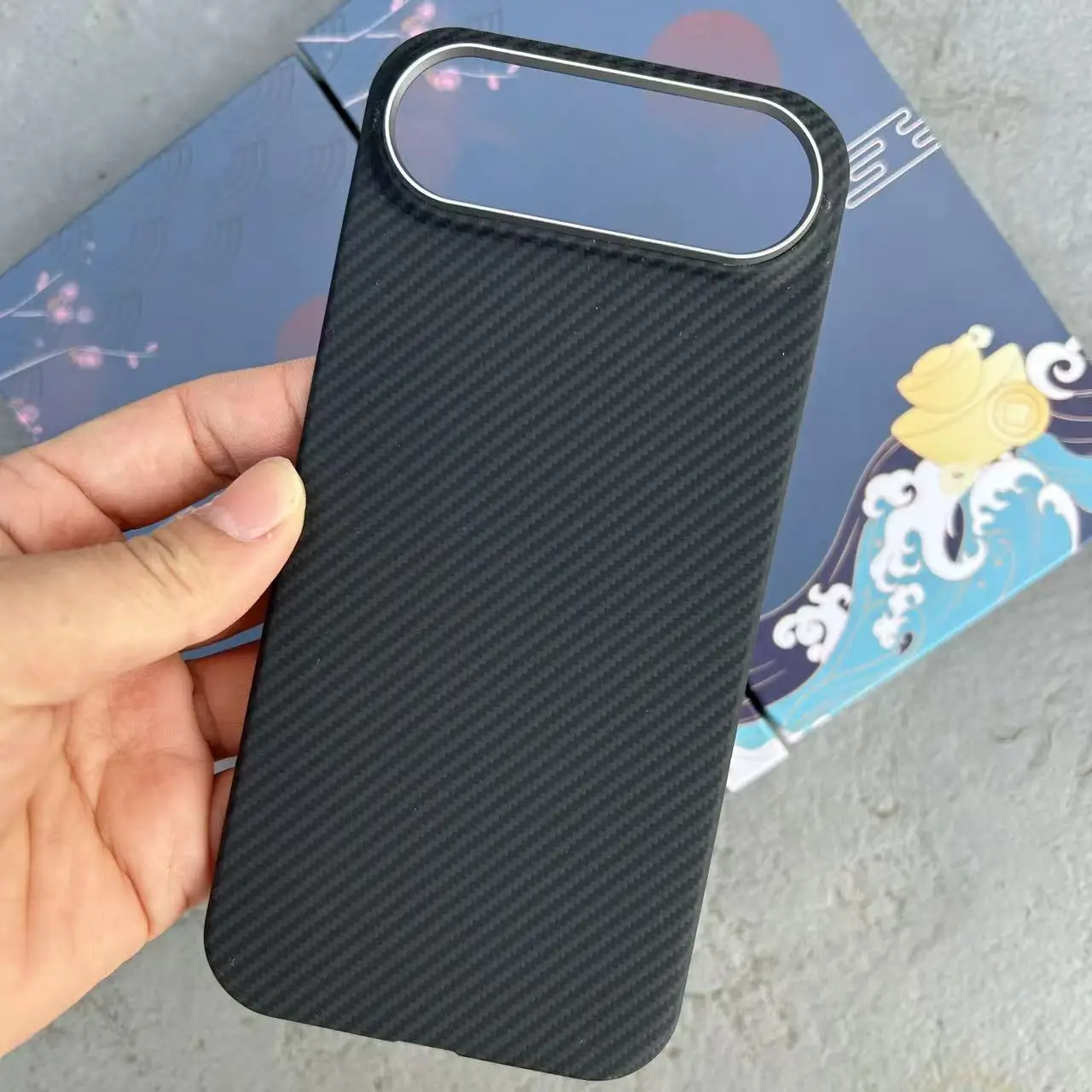 

600D For iPhone 17 Air Case Magnetic Kevlar Carbon Fiber Slim Thin Lightweight Anti-Scratch Shockproof Protective Phone Cover