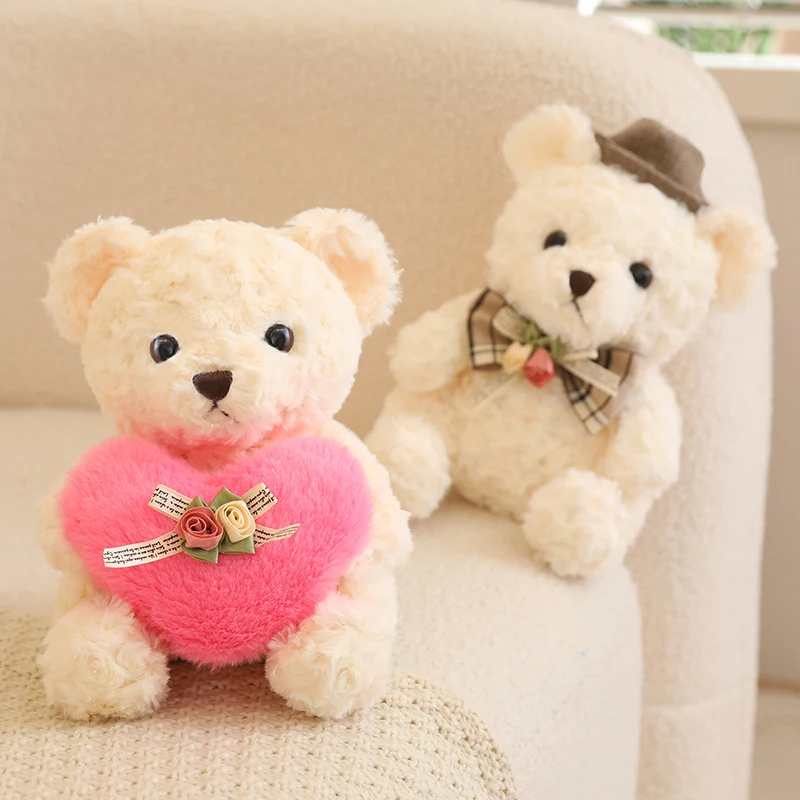 

Love Teddy Bear Bow Bear stuffed Toys Brown Bear Doll Yellow Bear Animal Stuffed Toys For Children Like