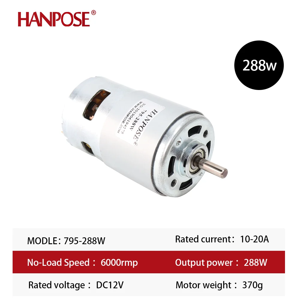 775 795 895w Durable Motor Bracket DC 12V 24V 3000-15000RPM Brush Motor Large Torque Gear Motor For Engraving Machine Lathe Tool