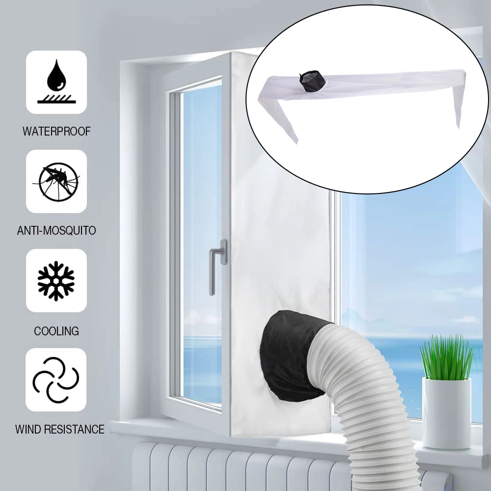 Waterproof Window Seal for Portable Air Conditioner Tilting Sloping Windows Double Protection Easy to Install B99