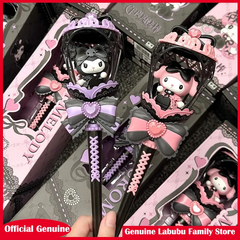 

Подлинная Sanrio мультфильм 38 см полуночная волшебная палочка Kuromi My Melody аниме периферийные устройства милая коллекция игрушек украшения подарки на день рождения