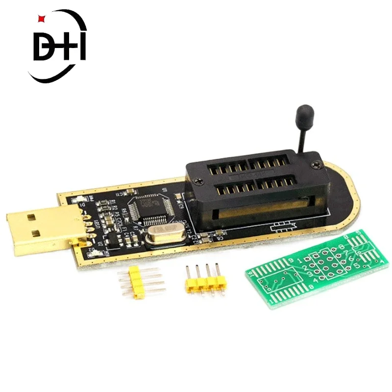 CH341A XTW100 24 25 Series EEPROM Flash BIOS CH341 USB Programmer Module + SOIC8 SOP8 Test Clip For EEPROM 93CXX / 25CXX / 24CXX