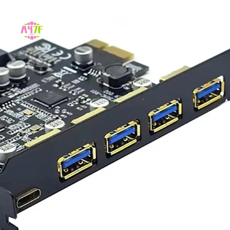 

A47F-USB 3.2 PCIE Expansion Card PCIE 1X To USB 3.2 TYPE-C USB 3.2 Gen1 Adapter Multiplier USB3.2 PCI E Controller 5Gbps